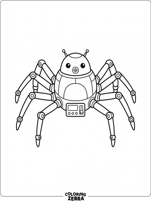 Robot spider with eight legs