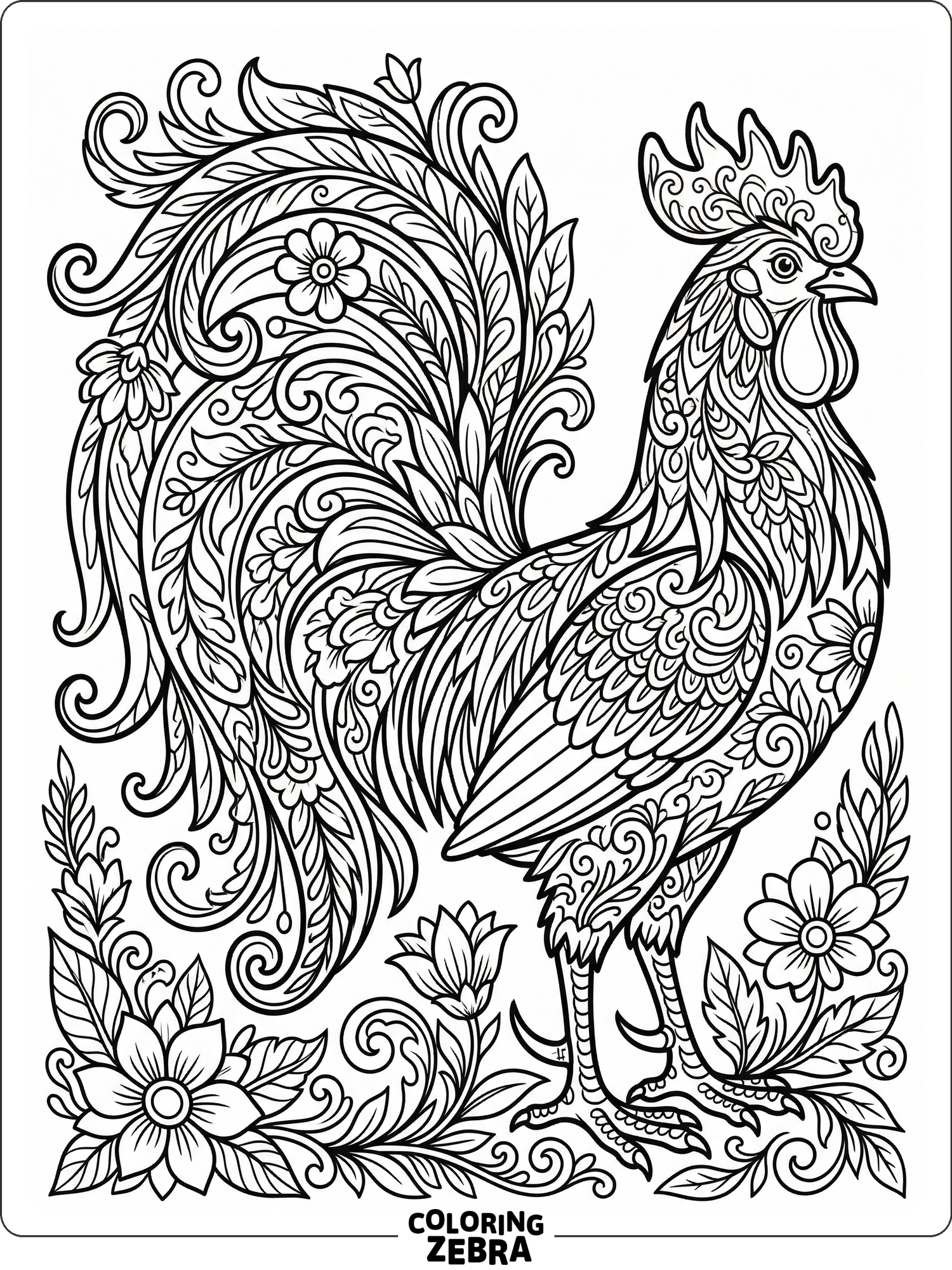32 Free Rooster Coloring Pages - Printable PDF Sheets