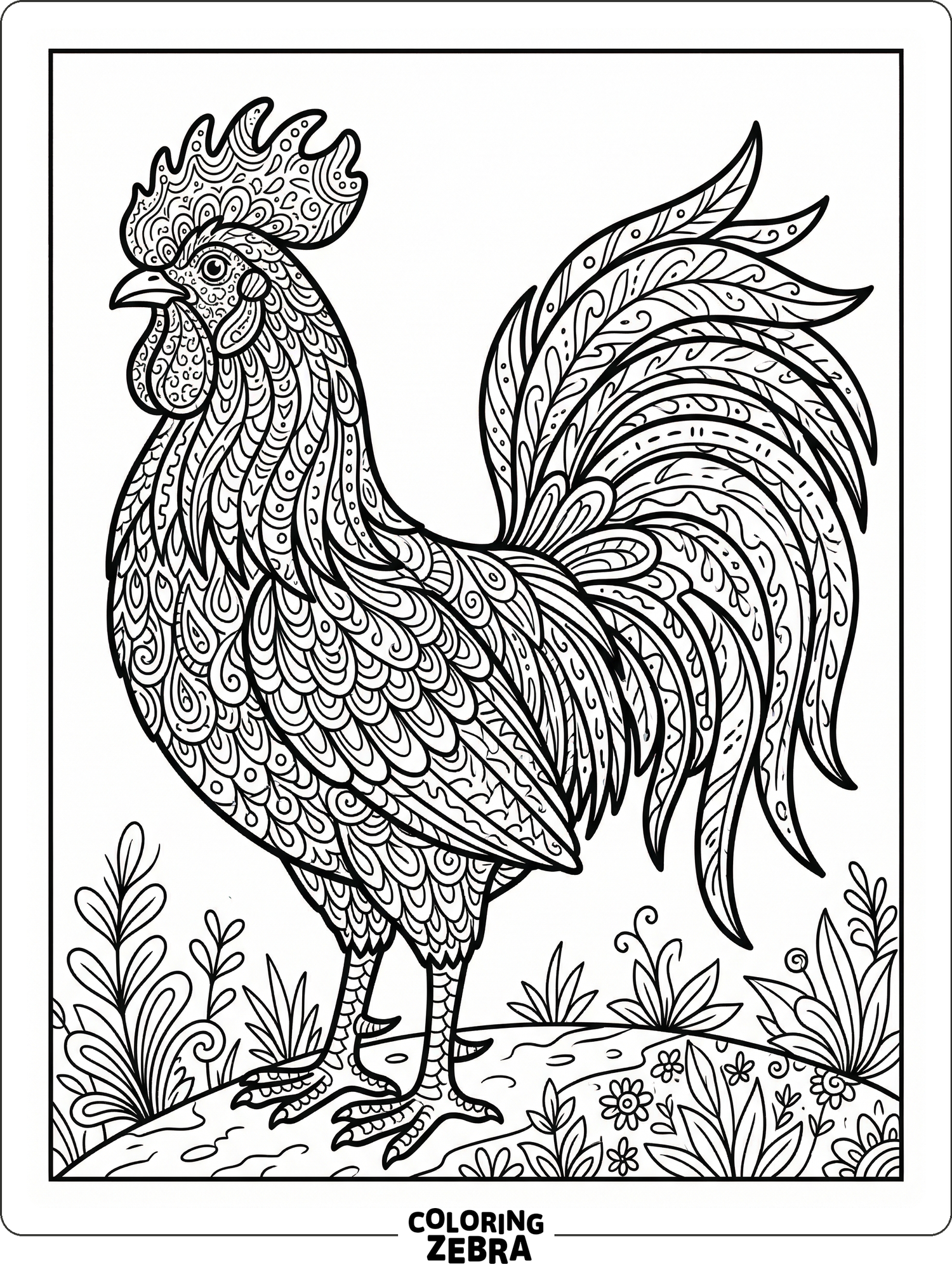32 Free Rooster Coloring Pages - Printable PDF Sheets