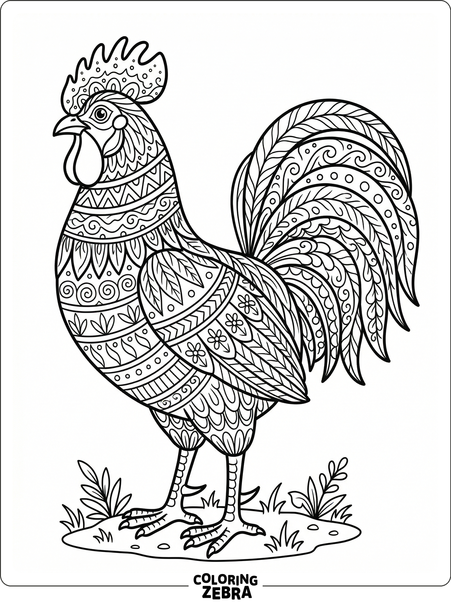 32 Free Rooster Coloring Pages - Printable PDF Sheets
