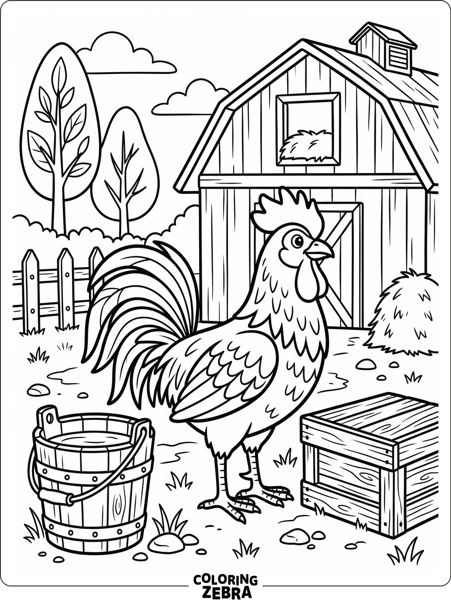32 Free Rooster Coloring Pages - Printable PDF Sheets