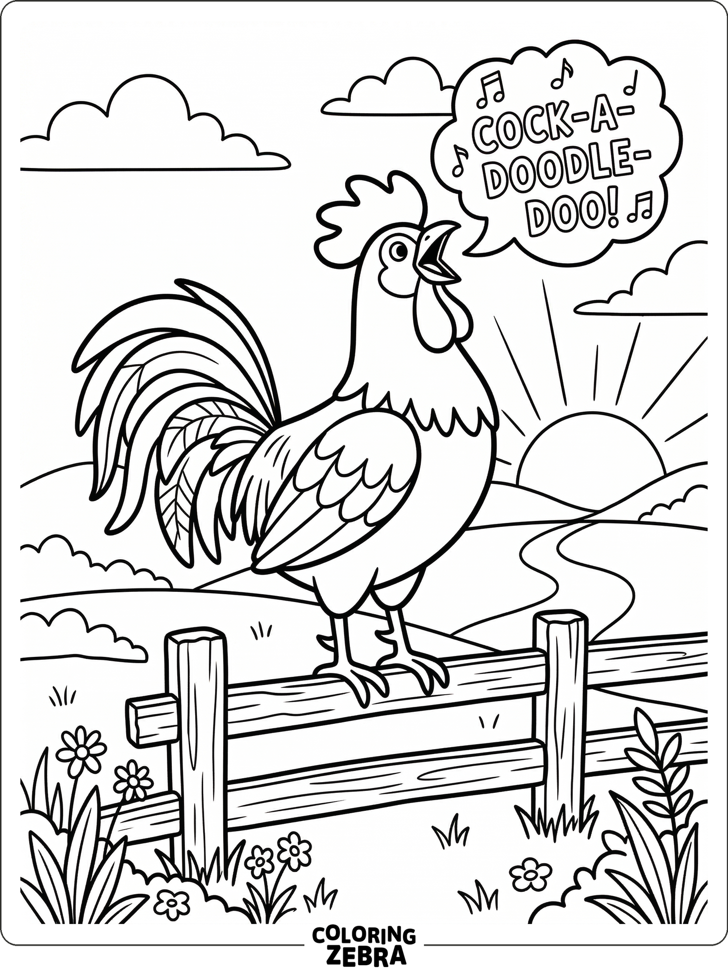 32 Free Rooster Coloring Pages - Printable PDF Sheets