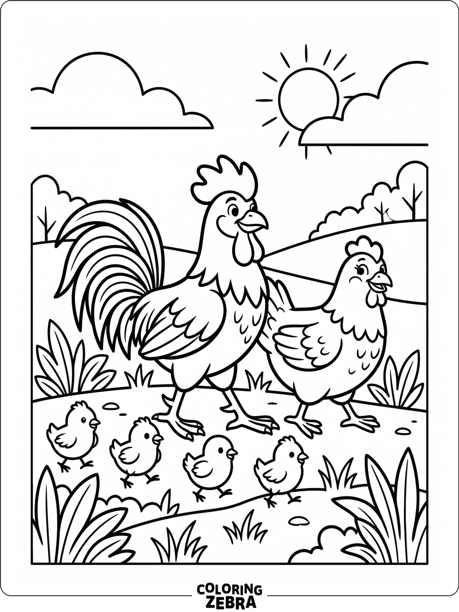 32 Free Rooster Coloring Pages - Printable PDF Sheets