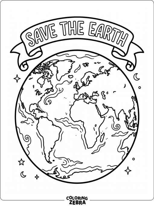 Save the Earth Banner Scene