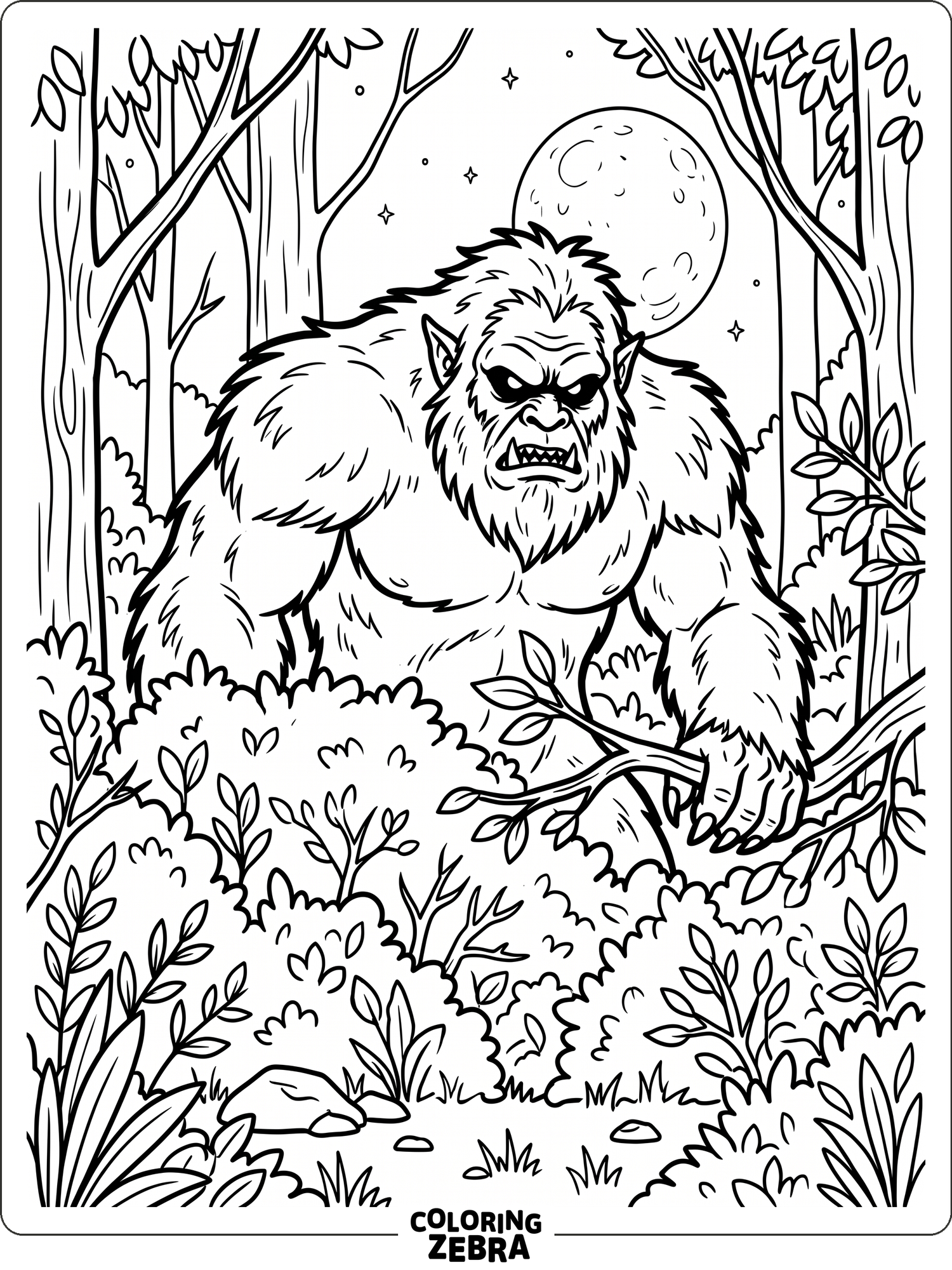 35 Free Bigfoot Coloring Pages - Printable PDF Sheets