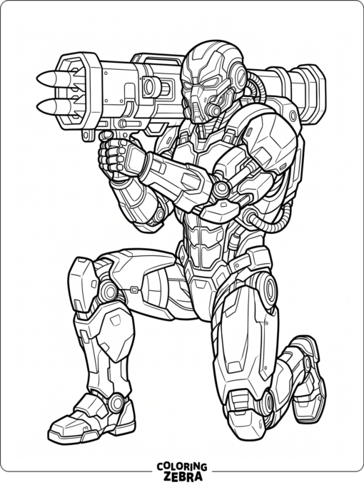 Sektor with a missile launcher and cyber armor