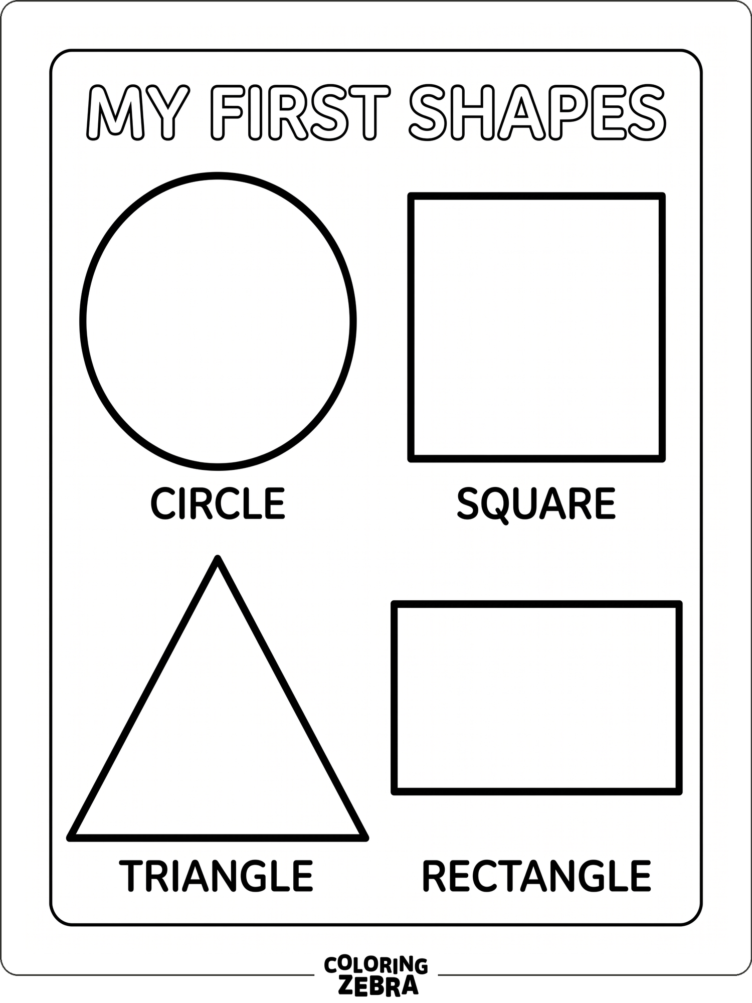 Math Shapes To Color 31 Free Math Coloring Pages - Printable PDF Sheets