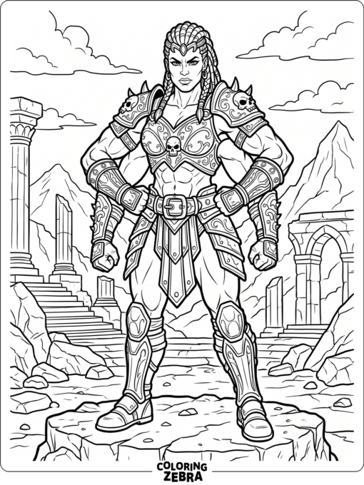Sheeva with four arms and heavy armor