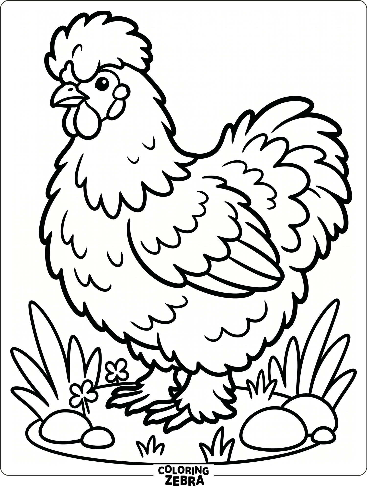 Chicken Color Pagesbuff 50 Free Chicken Coloring Pages - Printable PDF Sheets