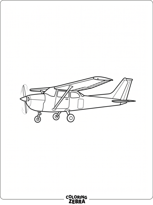 A simple airplane with clean lines and open space