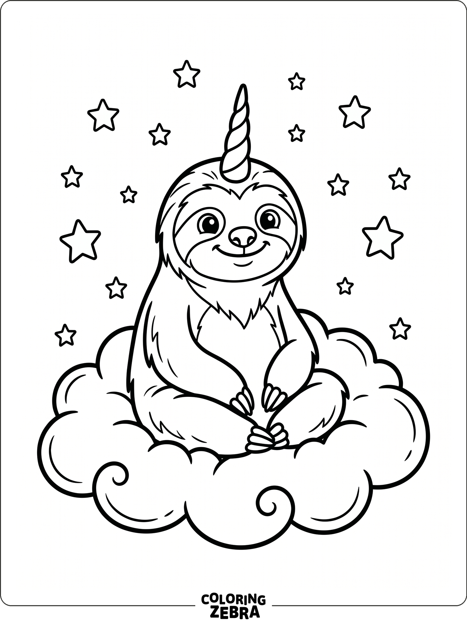 30 Free Sloth Coloring Pages - Printable PDF Sheets
