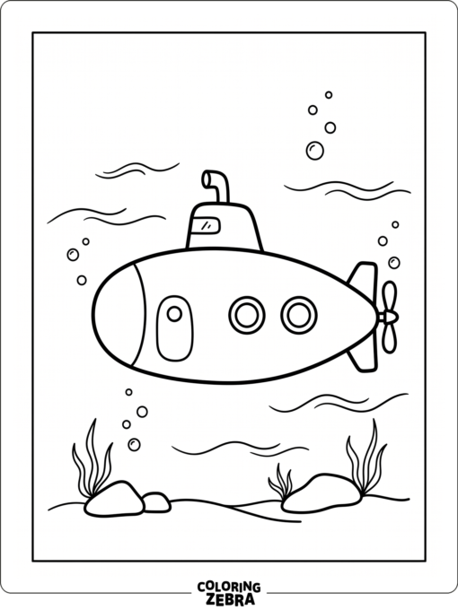A basic submarine with a smooth body
