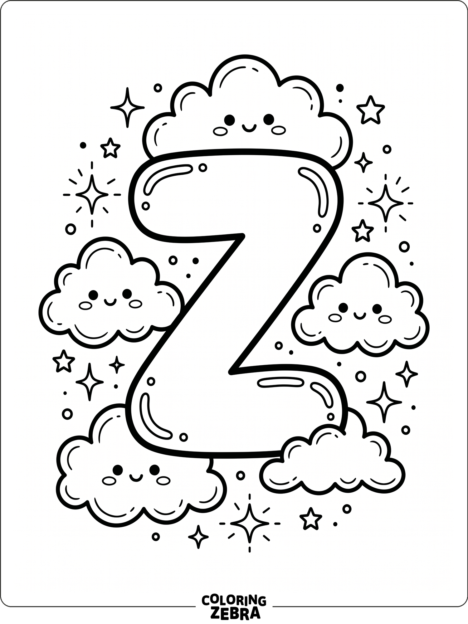 37 Free Letter Z Coloring Pages - Printable PDF Sheets
