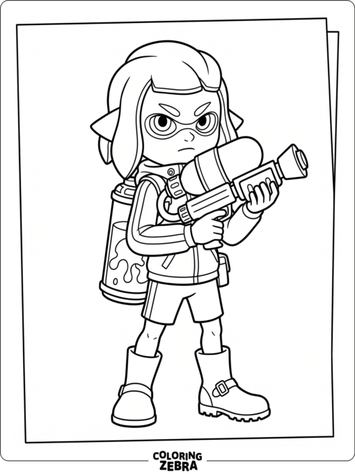 Agent 3 standing ready with a weapon