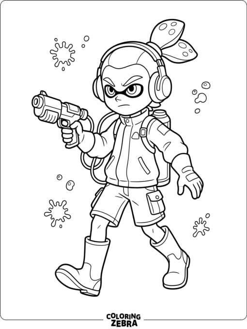 An agent character with headset and mission gear