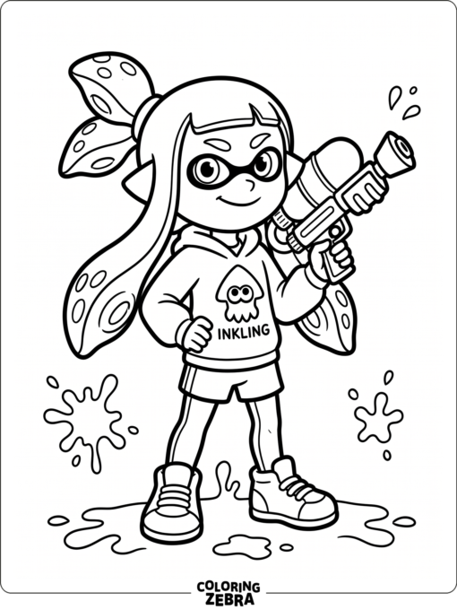 A kid-friendly inkling with large simple shapes
