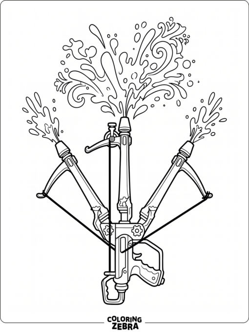 Tri-Stringer aimed upward with three bow arms