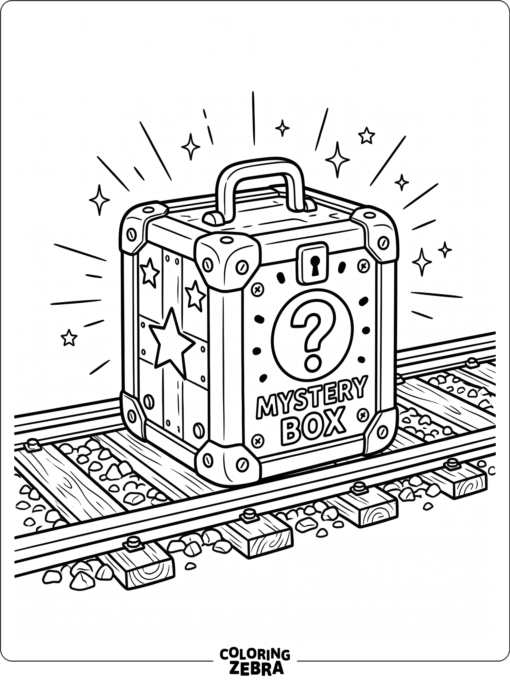 Subway Surfers mystery box on the tracks