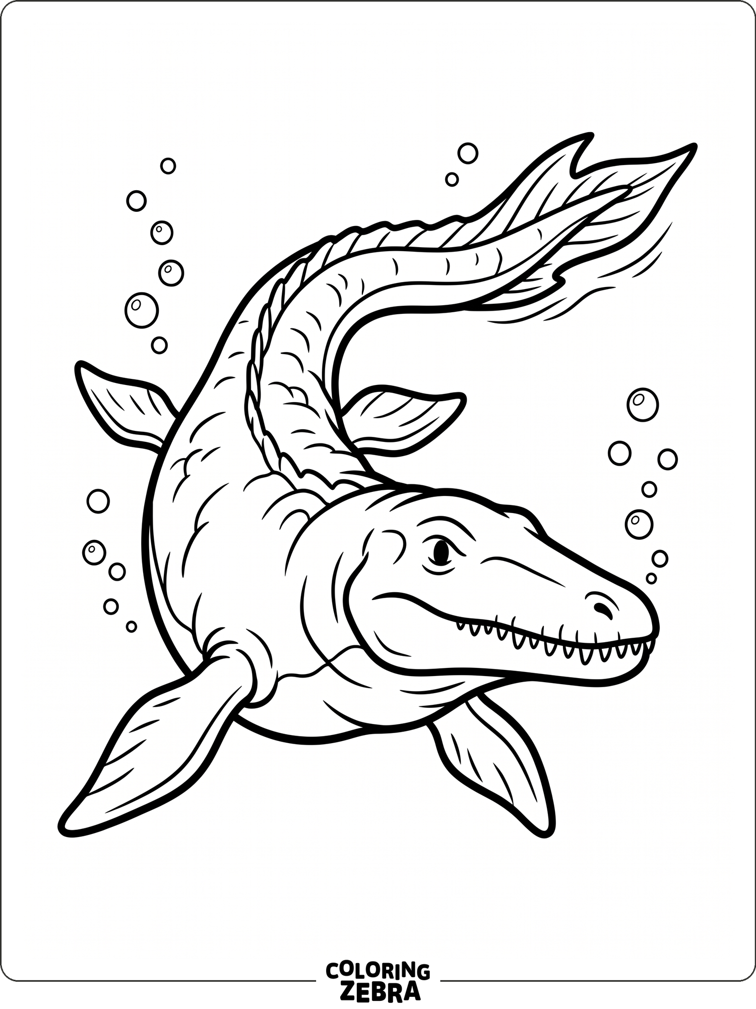 Easy Mosasaurus 40 Free Mosasaurus Coloring Pages - Easy Printable PDFs