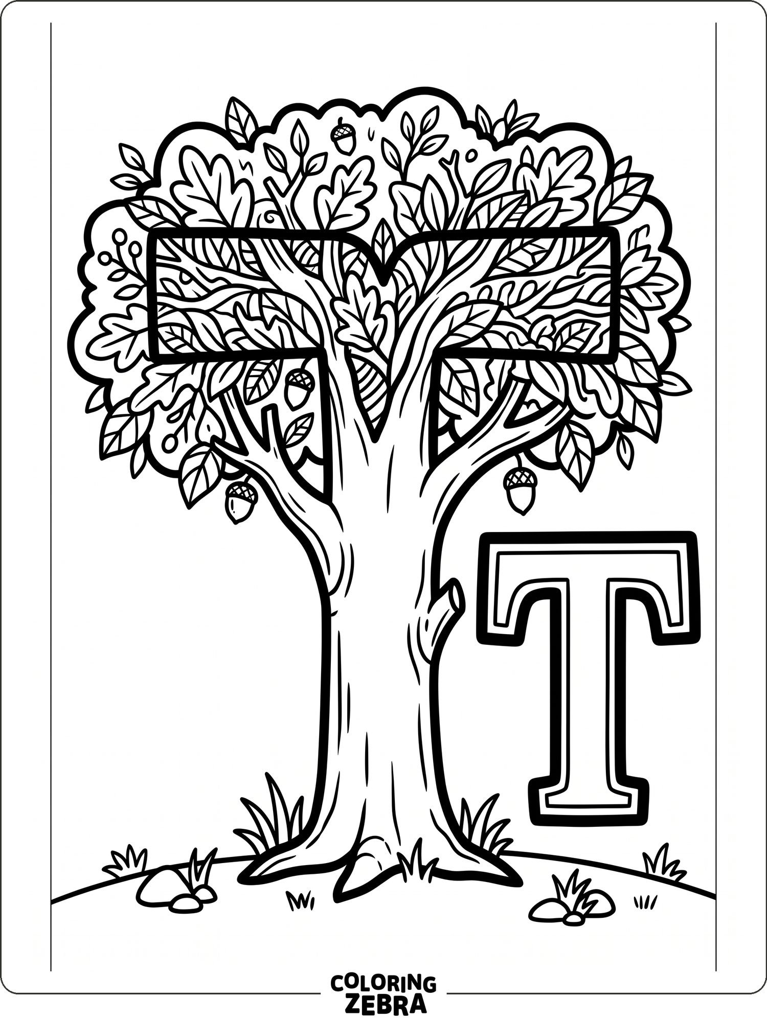 79 Free Tree Coloring Pages - Printable PDF Sheets