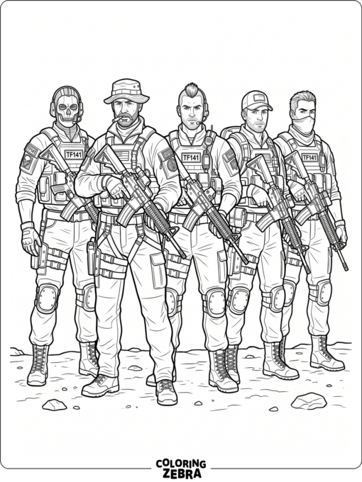 Task Force 141 team in tactical gear