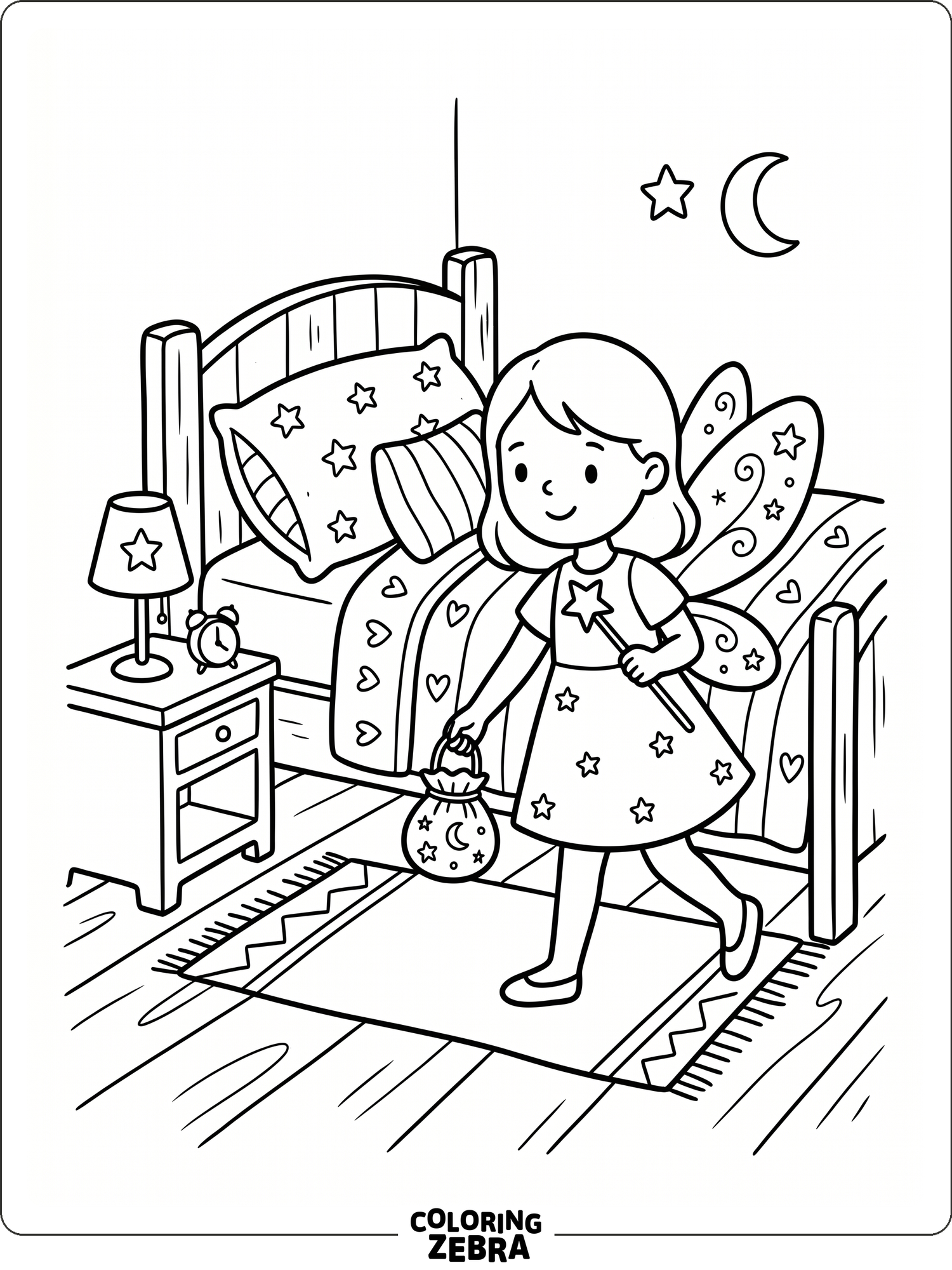35 Free Tooth Fairy Coloring Pages - Printable PDF Sheets