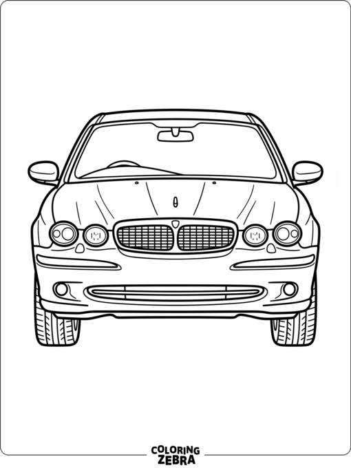 A Toyota sedan shown from the front with bold headlights