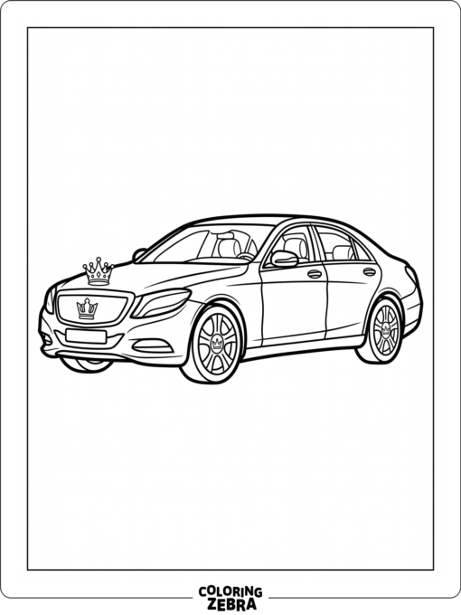 A Toyota Crown sedan with a bold front grille