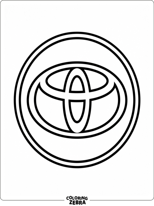 A Toyota logo inside a clean circle