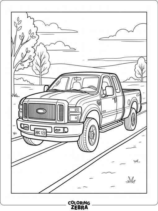 A Toyota Tundra truck with a tall grille on a road