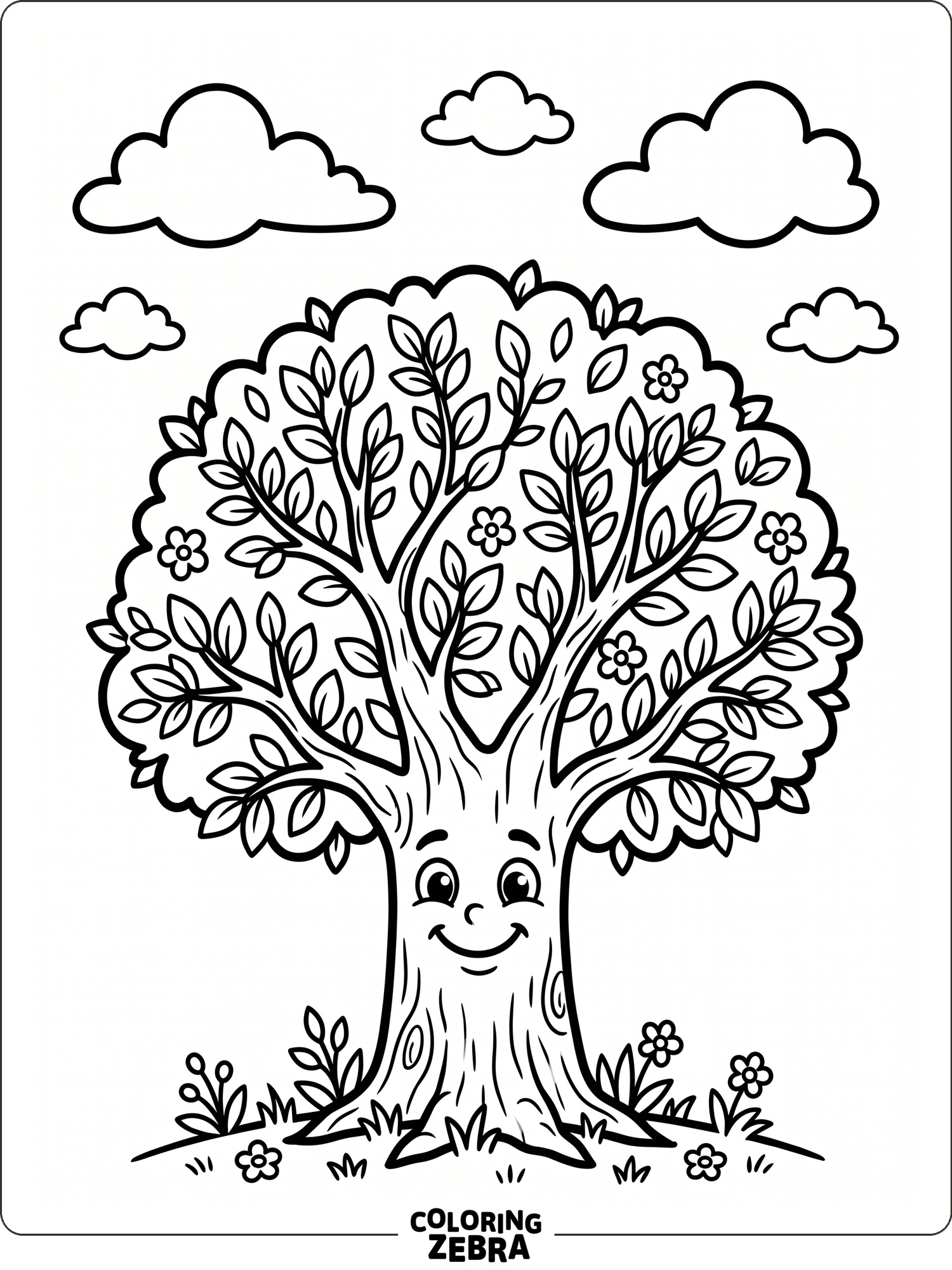 79 Free Tree Coloring Pages - Printable PDF Sheets