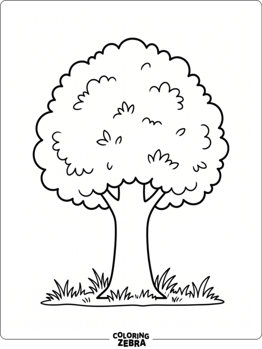 tree coloring pages featured