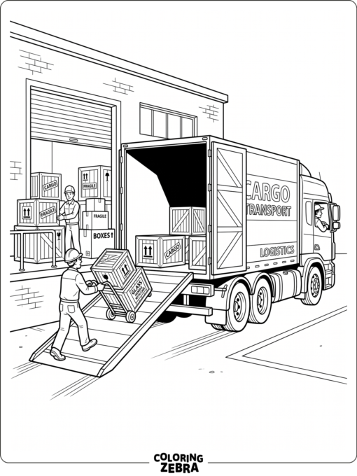 Truck Loading Cargo Page