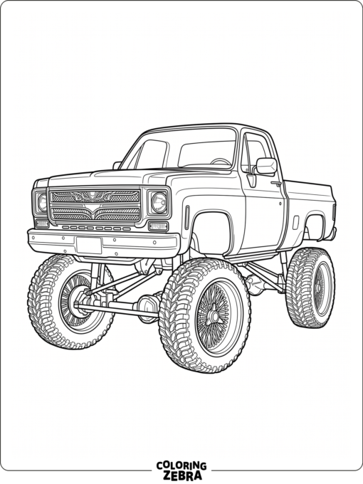 A truck-style lowrider with a big grille and custom wheels