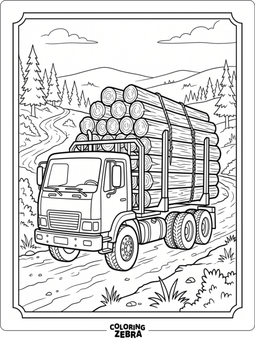 truck with camper attached beside pine trees and a lake