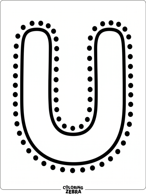 A bold uppercase U with rounded edges