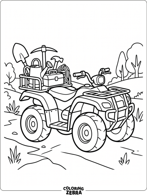 Utility ATV with Rear Rack