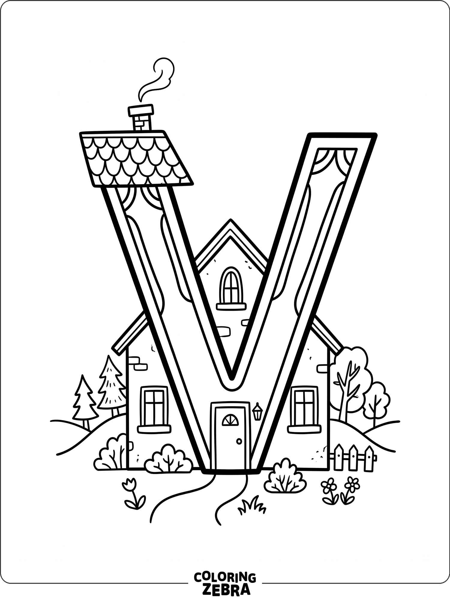 49 Free Letter V Coloring Pages - Printable PDF Sheets