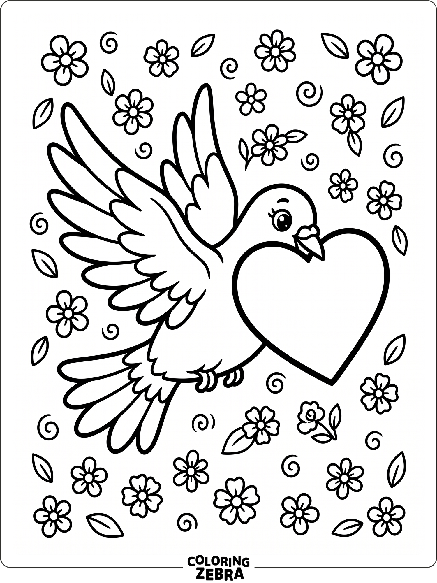 40 Free Dove Coloring Pages - Printable PDF Sheets