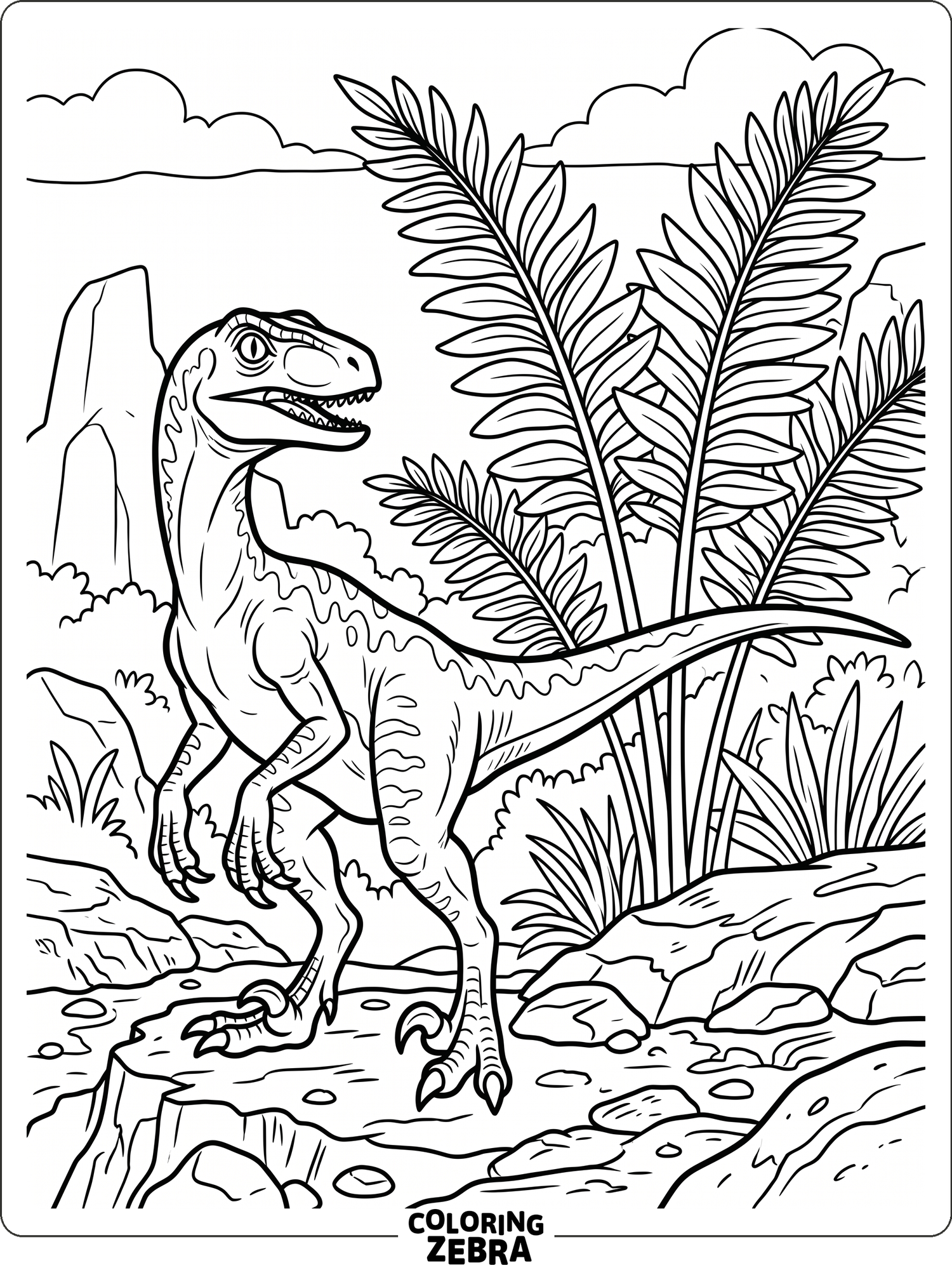34 Free Velociraptor Coloring Pages - Printable PDF Sheets