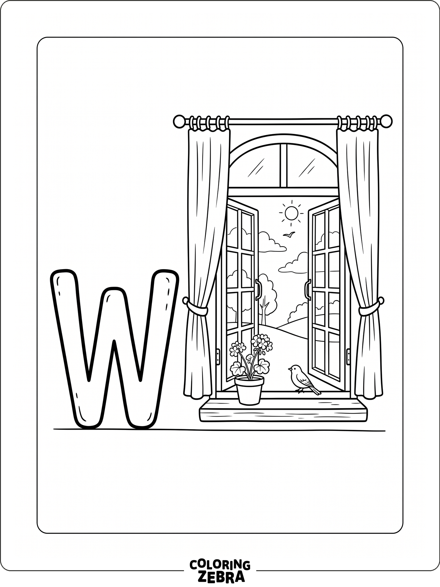W Coloring 46 Free Letter W Coloring Pages - Printable PDF Sheets