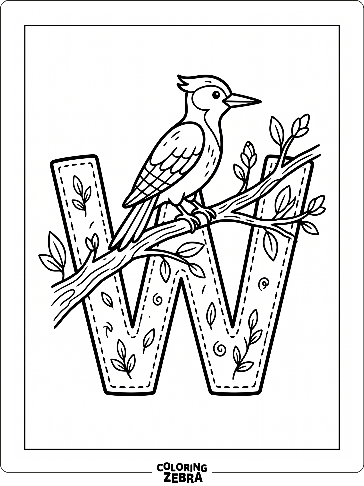 Coloring Group W 46 Free Letter W Coloring Pages - Printable PDF Sheets