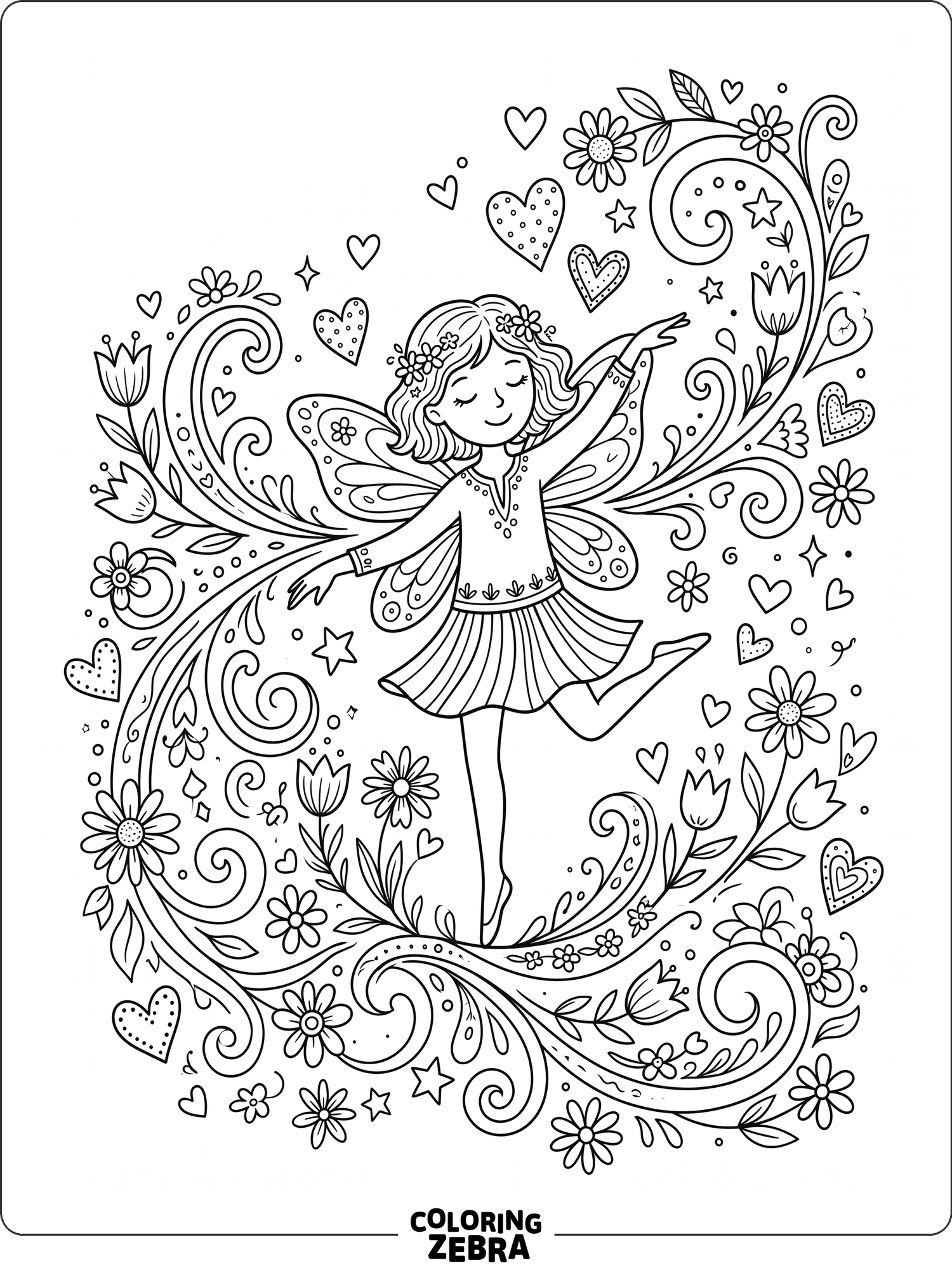 125 Free Fairy Coloring Pages - Printable PDF Sheets