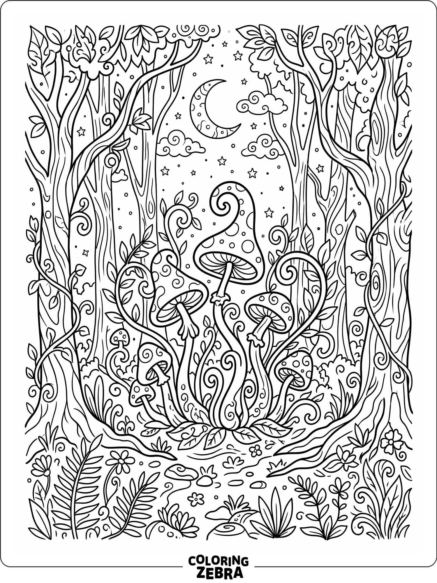 56 Free Forest Coloring Pages - Printable PDF Sheets