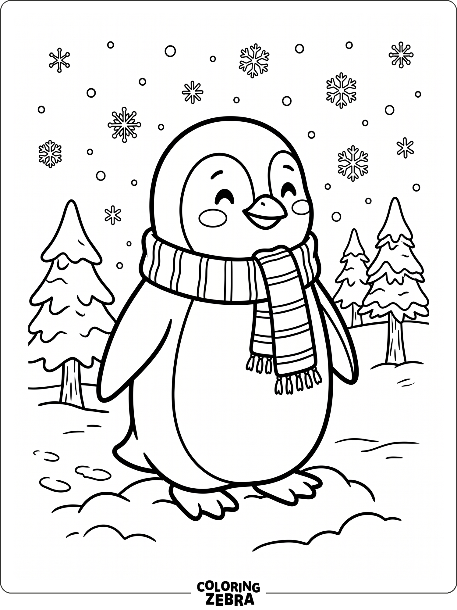 Spring Penguin Colour In 41 Free Penguin Coloring Pages - Printable PDF Sheets