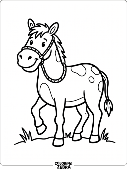 A silly wonky donkey with uneven legs