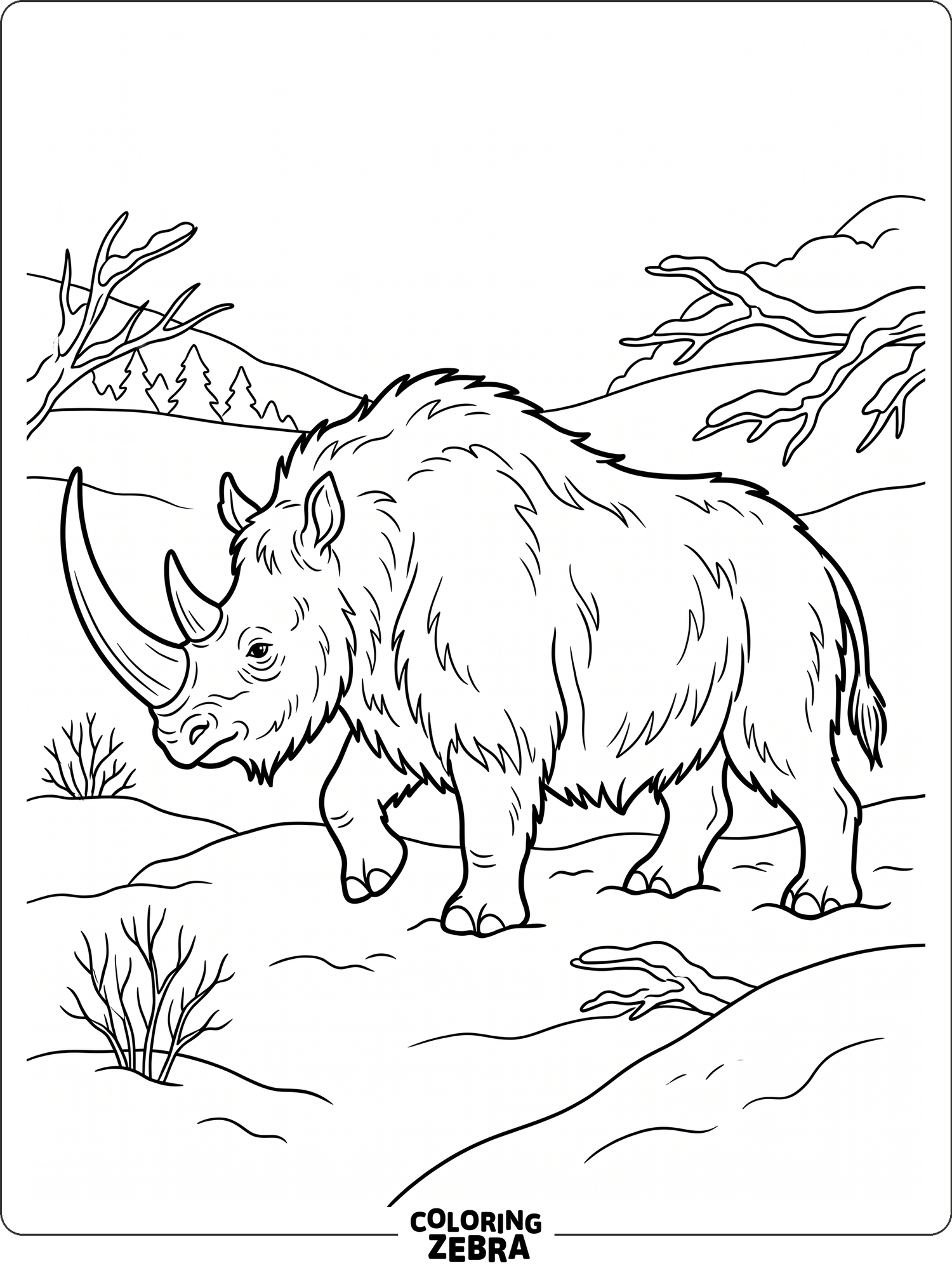 25 Free Rhino Coloring Pages - Printable PDF Sheets