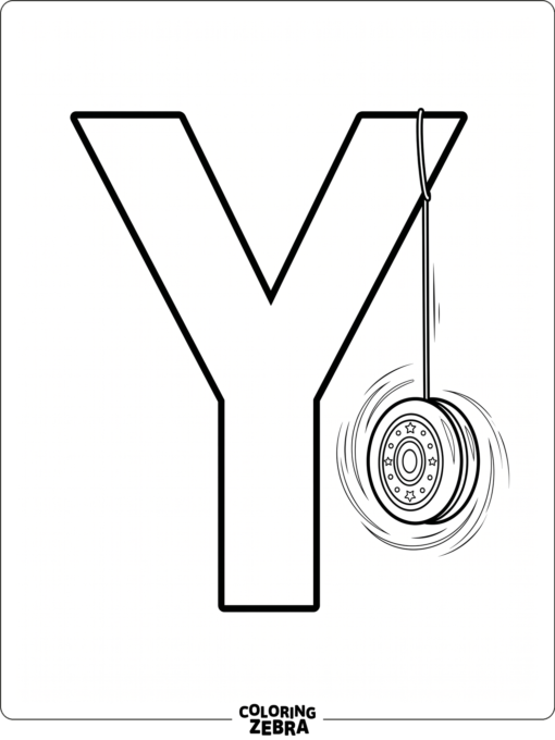 A Y with a hanging yoyo