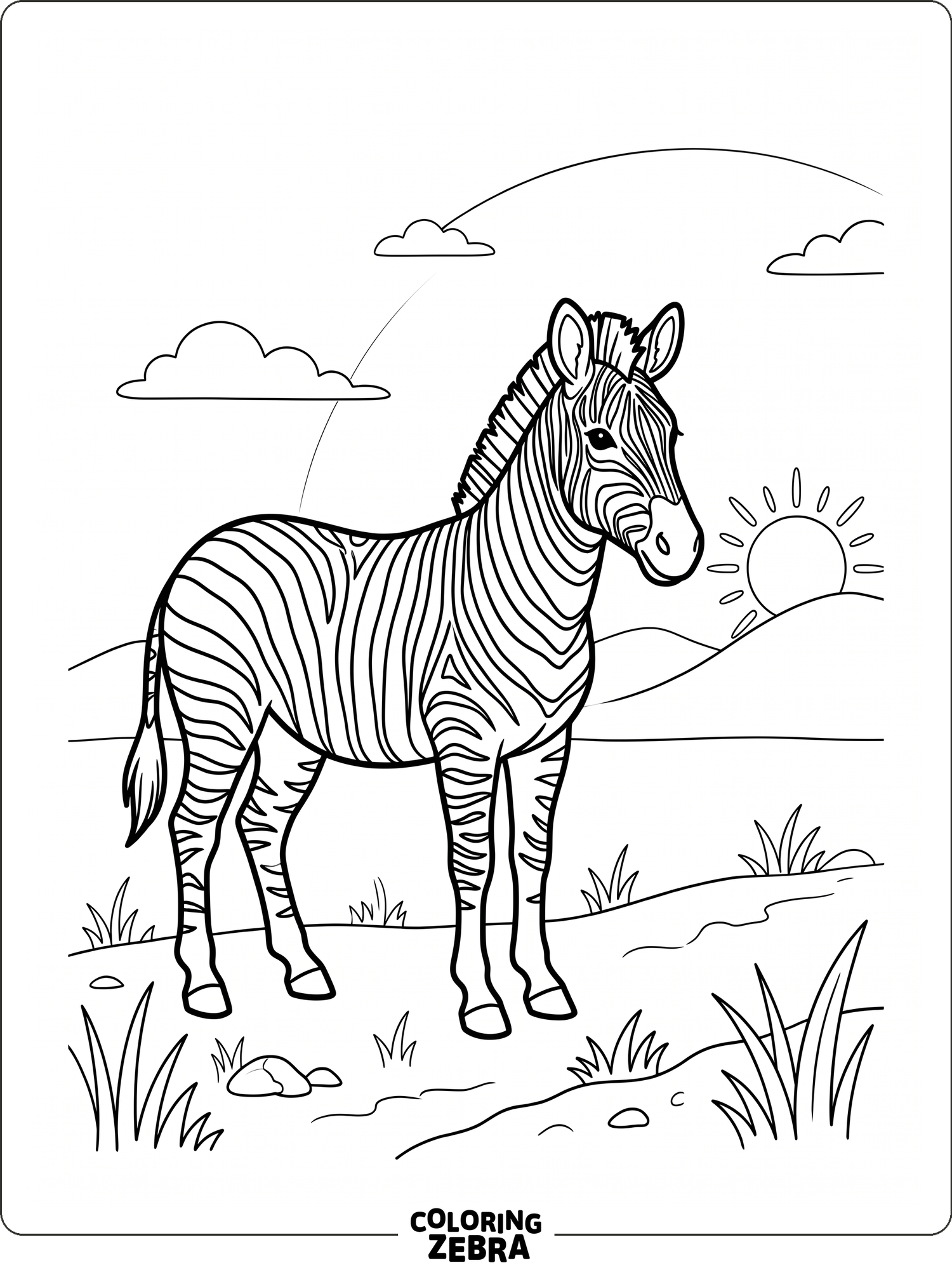 21 Free Zebra Coloring Pages - Printable PDF Sheets