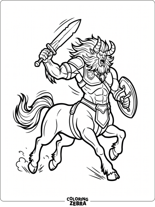Lynel charging forward with weapon raised